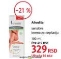 DM market Afrodita Sensitive krema za depilaciju 100 ml