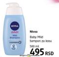 DM market Nivea Baby Mild šampon za kosu 500 ml