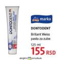 DM market Dontodent Brilliant Weiss pasta za zube 125 ml