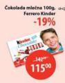 MAXI Ferrero Kinder mlečna čokolada 100 g