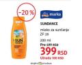 DM market Sundance mleko za sunčanje ZF20 200 ml