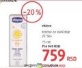 DM market Chicco krema za sunčanje spf50+ 75ml