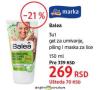 DM market Balea 3u1 gel za umivanje, piling i maskara za lice