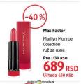 DM market Max Factor ruž za usne Marilyn Monroe Colection
