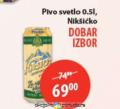 MAXI Nikšićko pivo u limenci, 0,5l
