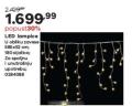 Home Center Novogodišnje LED lampice u obliku zavese, 180 lampica, 585x52 cm