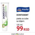 DM market Pasta za zube Dontodent, 125ml