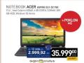 Roda Notebook Acer Aspire ES1-531NX