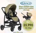 Aksa Graco Duo sistem Evo, kolica za bebe i auto sedište