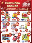 Katalog AKSA akcija igračaka, 15. decembar 2017 do 18. januar 2018