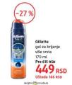 DM market Gillette gel za brijanje, 170 ml