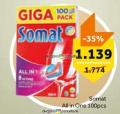 TEMPO Somat All in 1 tablete za mašinsko pranje sudova, 100/1